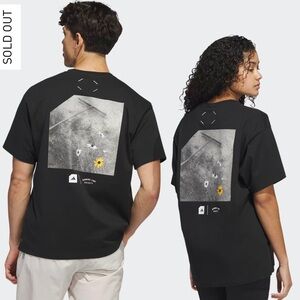Adidas Adicross Drop Two T-Shirt Unisex SMALL Burning Cart Society Graphic Black
